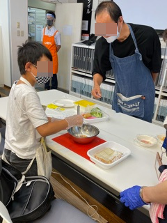 和歌山市　蔭山組　キッズお料理教室