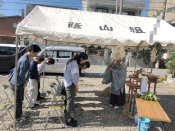 地鎮祭　新築　蔭山組　和歌山市　和歌山　リフォーム