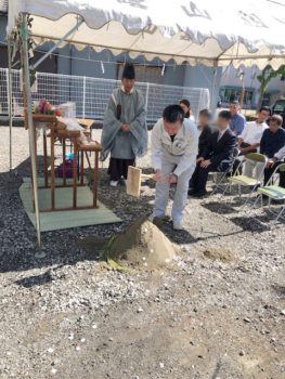 地鎮祭　新築　蔭山組　和歌山市　和歌山　リフォーム