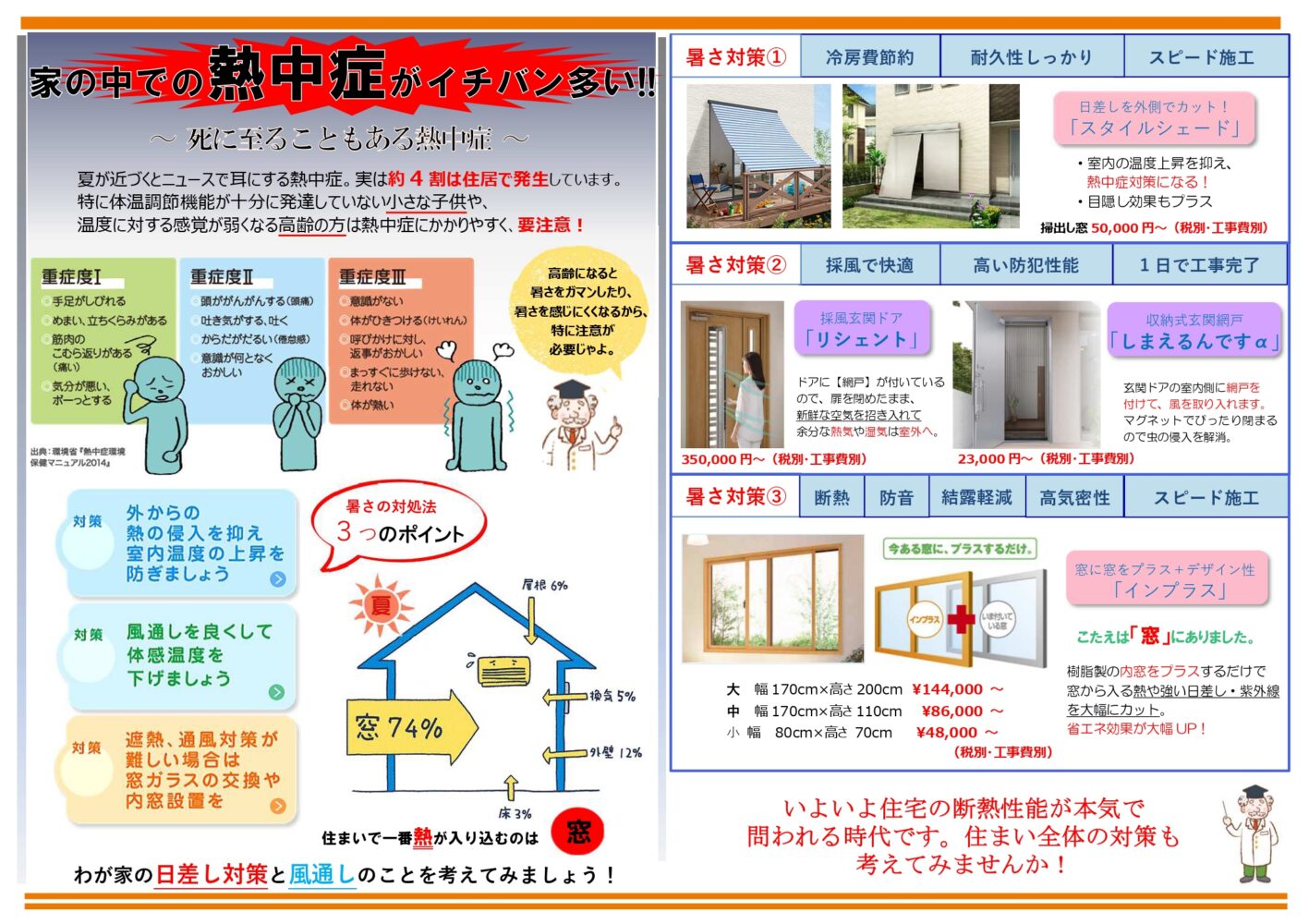 和歌山市　蔭山組　リフォーム　断熱リフォーム　補助金　シェード　内窓　インプラス