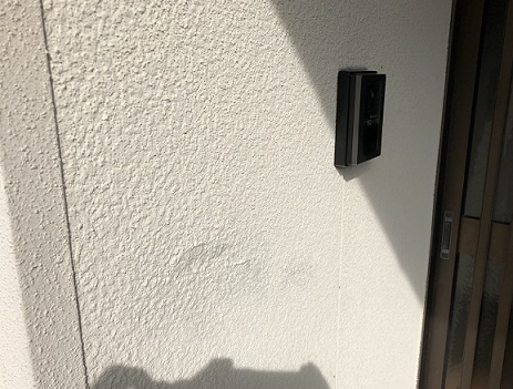 和歌山市　蔭山組　台風被害補修　インターフォン交換　外壁塗装