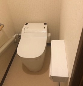 和歌山市　トイレ床貼り替えリフォーム
