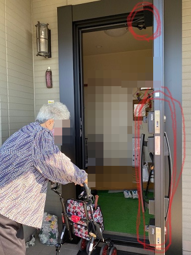 和歌山市　玄関ドア用電動オープナー「DOAC」取り付けリフォーム