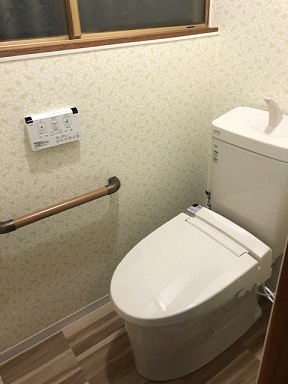 和歌山市　お掃除ラクラク、LIXIL節水トイレにリフォーム！！
