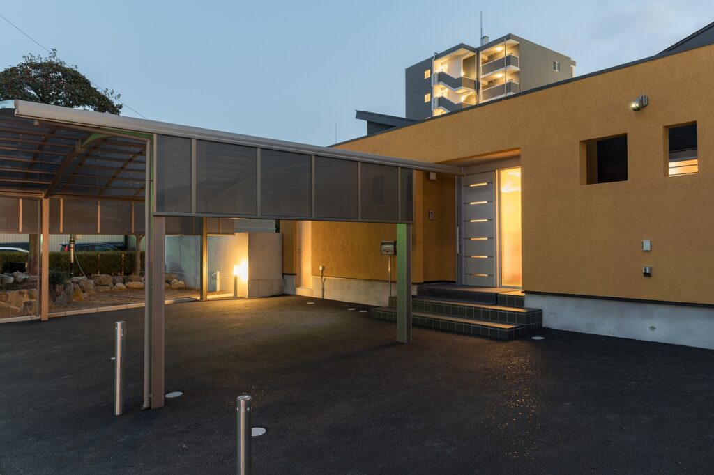 和歌山市　中庭のある平屋 SW工法の家