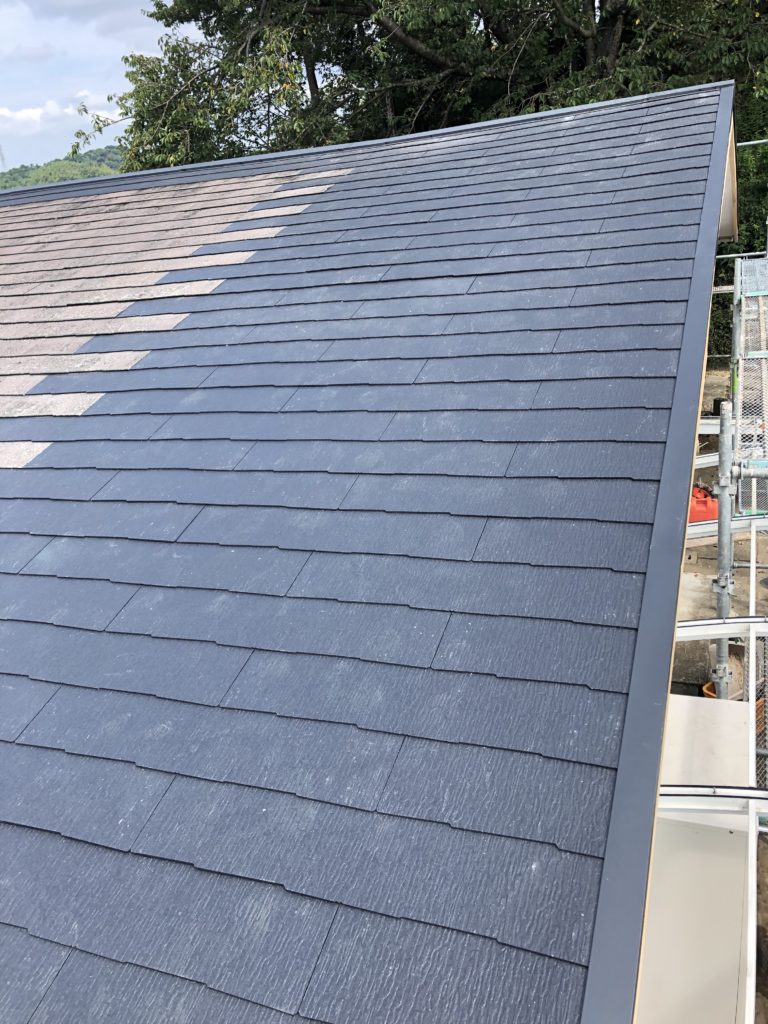 和歌山の台風被害スレートを部分修繕工事！