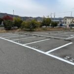 岩出市　駐車場ライン引き