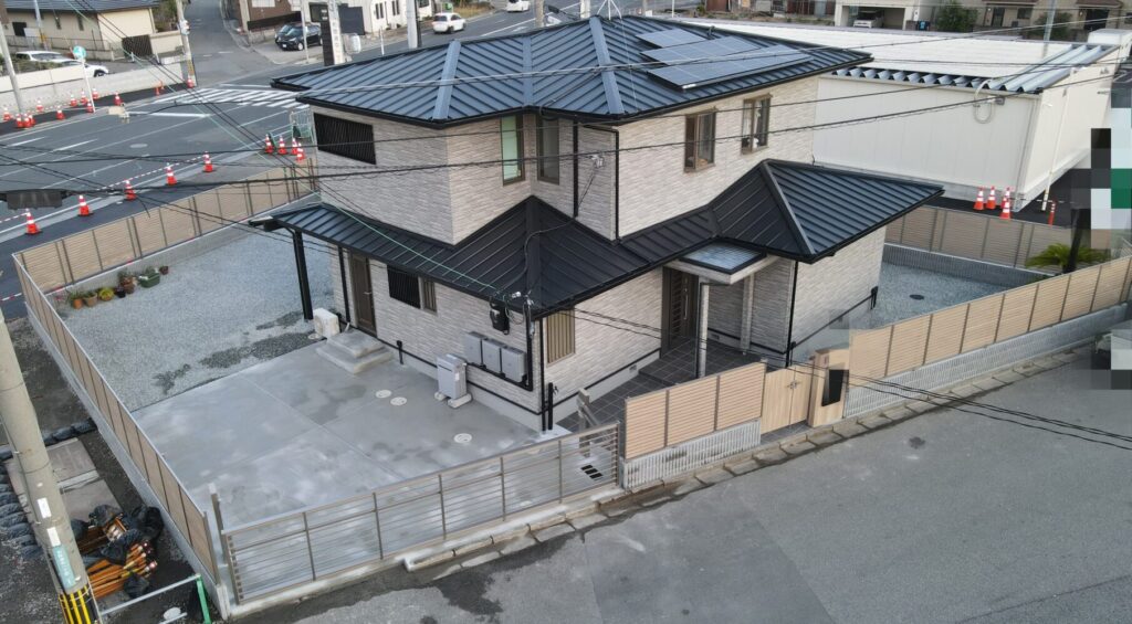 和歌山市　外構リフォーム・太陽光、蓄電池設置工事