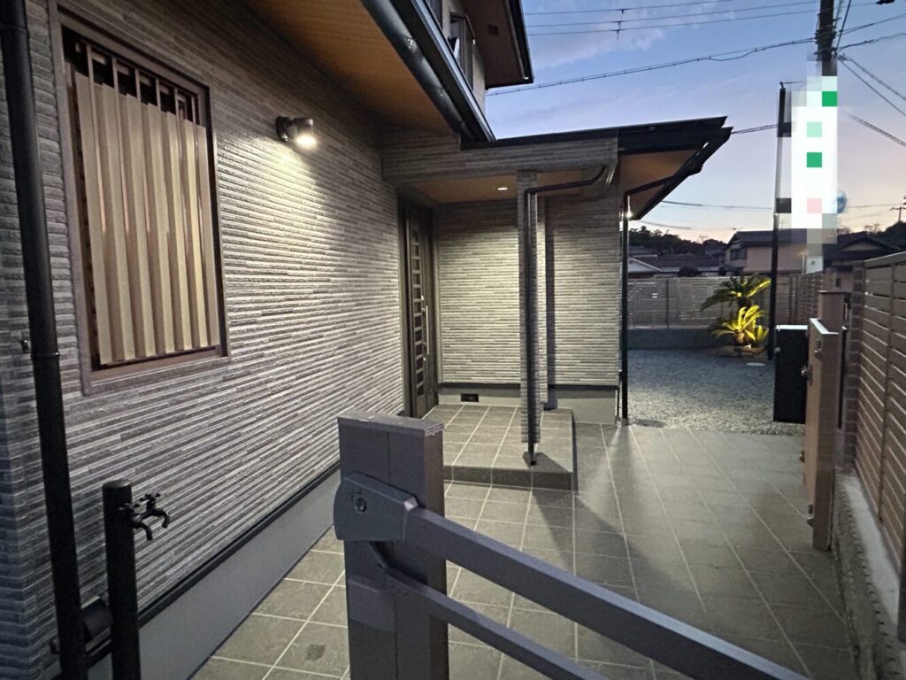 床タイル貼替 街灯設置 床タイル貼替 街灯設置