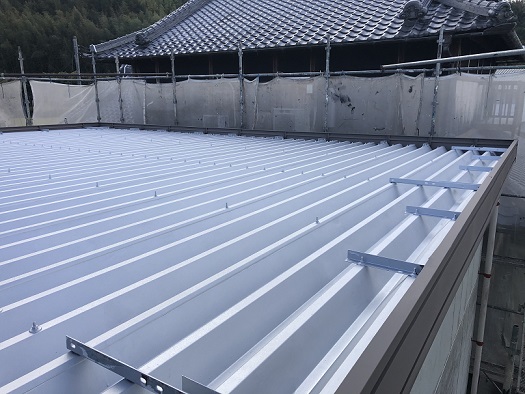 和歌山市 蔭山組 ガレージ屋根塗装 リフォーム
