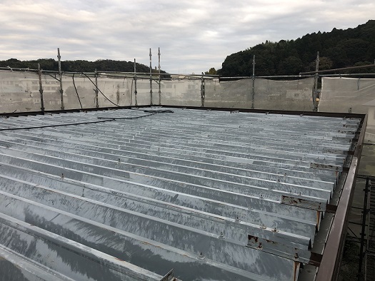 和歌山市 蔭山組 ガレージ屋根塗装 リフォーム