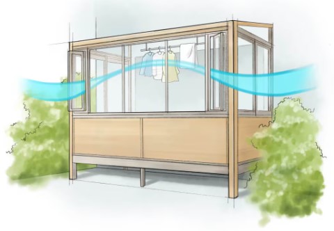 天候や季節を気にせず洗濯物を干したい