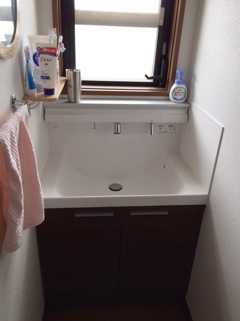 洗面室リフォーム 蔭山組 和歌山市 リフォーム 洗面室リフォーム 蔭山組 和歌山市 リフォーム